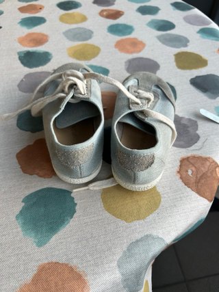 Zapatillas infantiles lona y ante