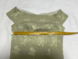 Vestido verde floral para boda y eventos especiale