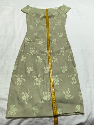 Vestido verde floral para boda y eventos especiale