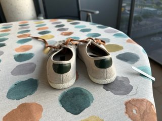 Zapatillas infantiles lona y ante