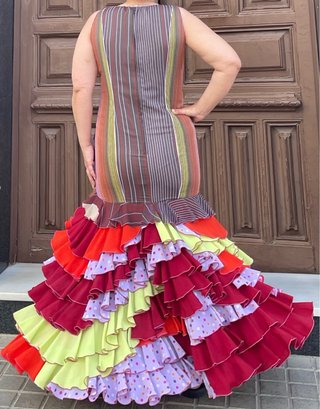 Traje de Flamenca Talla 38-40 elastico