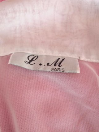 Camisa Branca Transparente meia manga