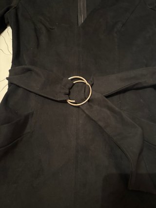 Vestido negro antelina Zara S