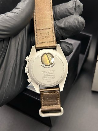 Omega x Swatch MoonSwatch Mission to Saturn Beige