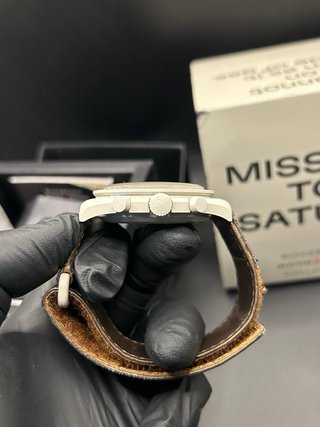 Omega x Swatch MoonSwatch Mission to Saturn Beige