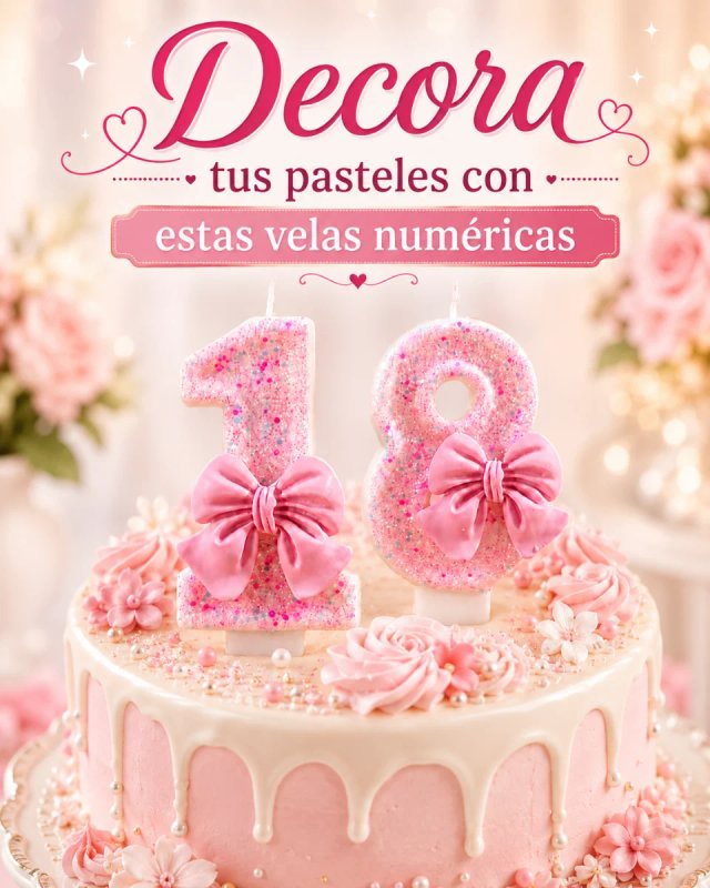 Velas de número del 0 al 9 para tartas