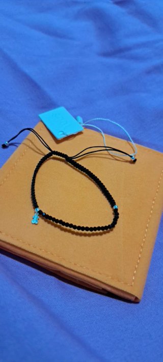 Pulsera Tous Plata y Cordón Negro ( Nueva)