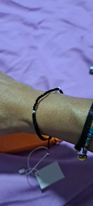 Pulsera Tous Plata y Cordón Negro ( Nueva)