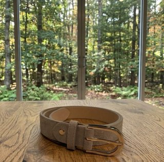 Cintura Vera Pelle Beige taglia 85