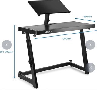 Mesa Soporte DJ Vonyx DB10 Negra