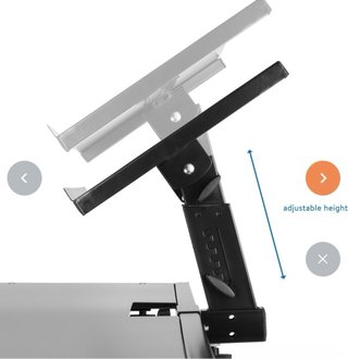 Mesa Soporte DJ Vonyx DB10 Negra