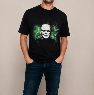 Camiseta Negra Frankenstein Talla M