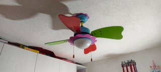 Ventilador Techo Infantil Flor