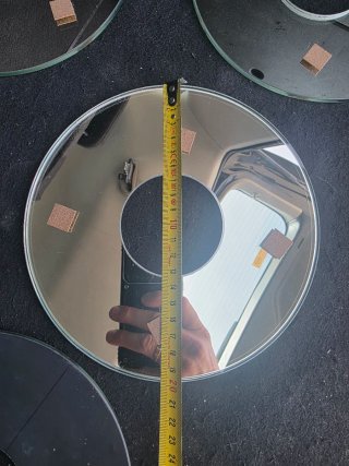 Specchio rotondo in vetro