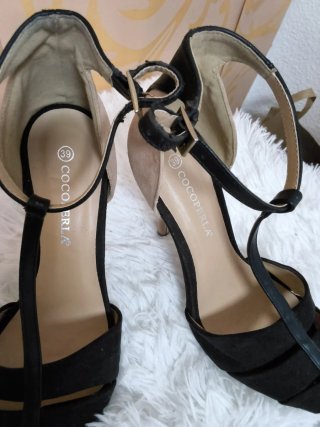 OPERLA Zapatos de tacón beige y negro