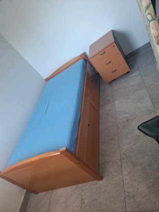 Cama individual 90cm con colchón