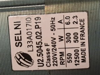 Motor SELNI Lavadora U2.5045.02.P19 L33A01710