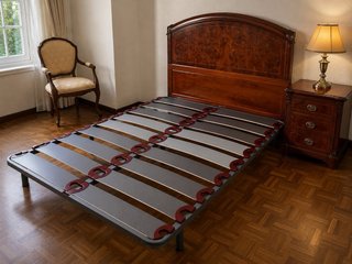 Somier láminas matrimonio metal y madera