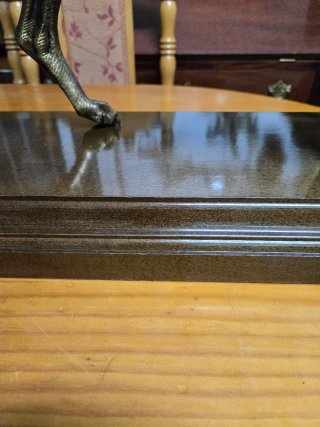 Figura bronce perro con liebre XXL