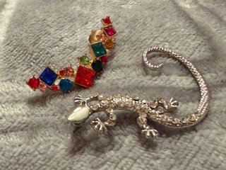 Pendientes largos con pedrería