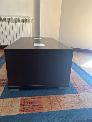 Mesa de centro nogal con cajones