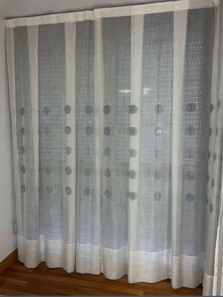 Cortinas beige ya confeccionada