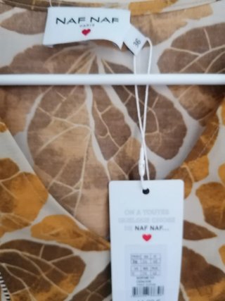 Blusa Naf Naf Talla S/36 Estampada
