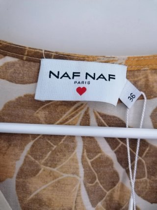 Blusa Naf Naf Talla S/36 Estampada