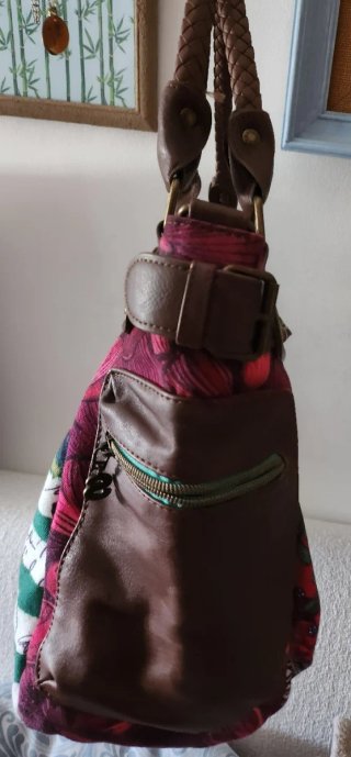 Bolso Desigual Multicolor y Marrón