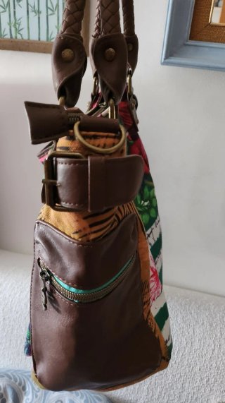 Bolso Desigual Multicolor y Marrón