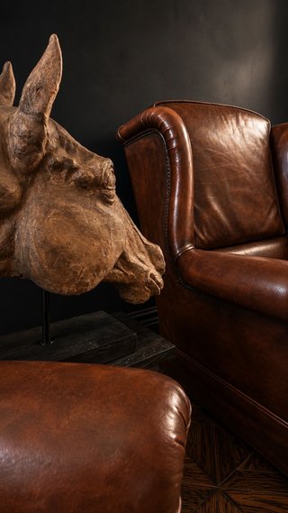 Pareja Sillones Club Chester Piel Estilo RL
