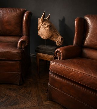 Pareja Sillones Club Chester Piel Estilo RL