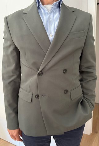 Blazer cruzado hombre 46 Slim Fit