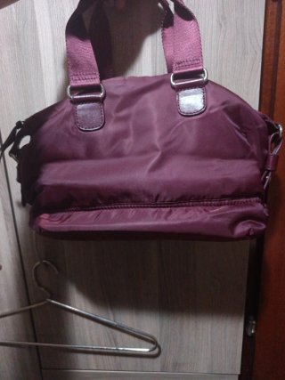 Bolso Lacoste Burdeos Lona