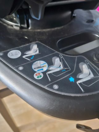 Silla coche bebé gris