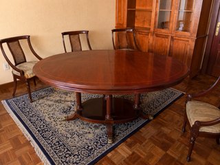 Mesa comedor extensible madera clásica