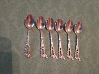 Set 6 cucchiaini vintage collezionismo