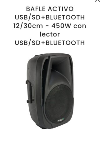 Altavoz autoamplificado BT12A