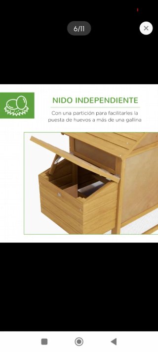 Gallinero XXL exterior madera con nido