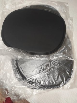 4 asientos polipiel negro para sillas