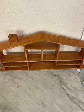 Estantería madera miniatura vintage