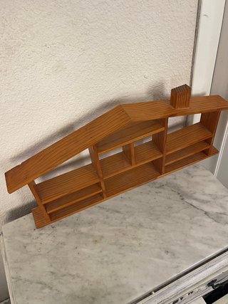 Estantería madera miniatura vintage