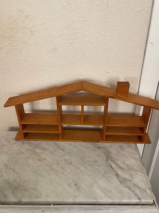 Estantería madera miniatura vintage