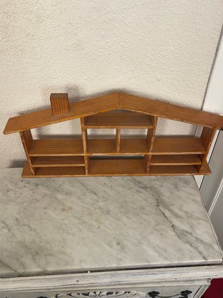 Estantería madera miniatura vintage