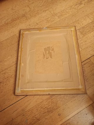 Cuadro Cerámica Relieve Vintage Mujer Perfil