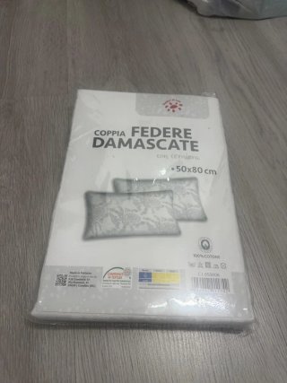 Coppia Federe Damascate 50x80 cm