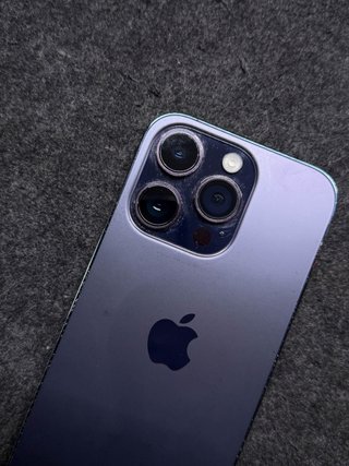 iPhone 14 Pro 128GB Morado · Sin caja · Batería 74