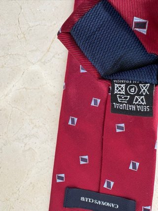 Corbata Seda natural El Corte Inglés Roja