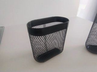 Cesto SKÅDIS IKEA, Juego 2, Negro