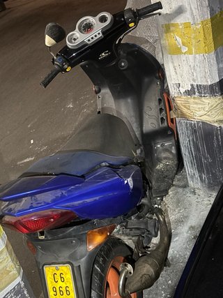 Peugeot Speedfight Scooter Azul/Naranja